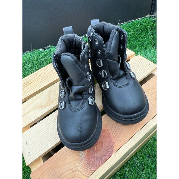Cat&Jack Kids- Black-Combat Boots-Size 6 - Picture 5 of 10